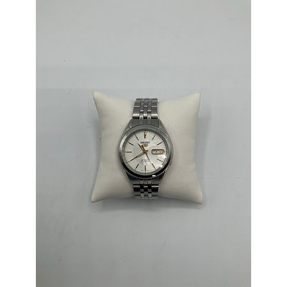 Seiko Men's Automatic Watch, about 38 mm- Silver/Gold